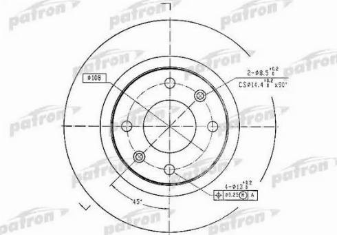 Patron PBD1220 - Bremžu diski ps1.lv