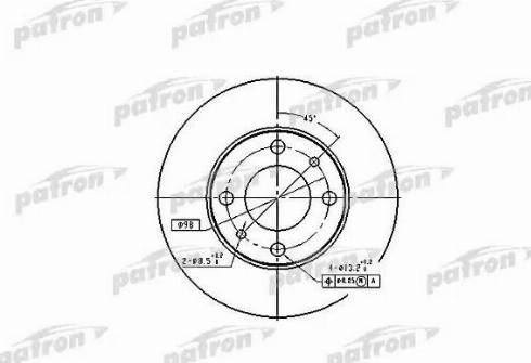 Patron PBD1721 - Bremžu diski ps1.lv