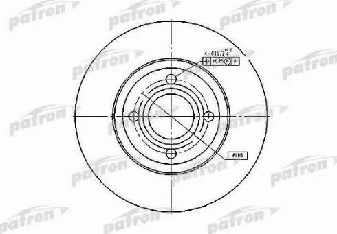 Patron PBD2597 - Bremžu diski ps1.lv