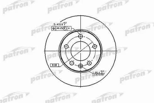 Patron PBD2805 - Bremžu diski ps1.lv