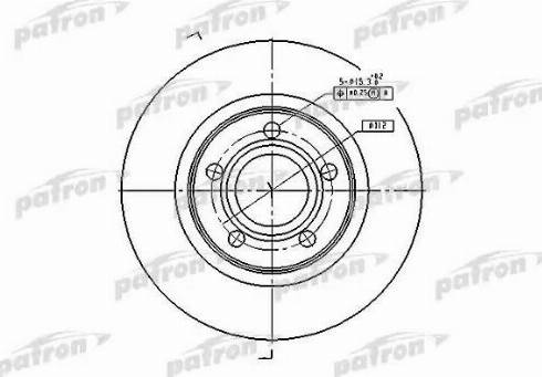 Patron PBD2806 - Bremžu diski ps1.lv