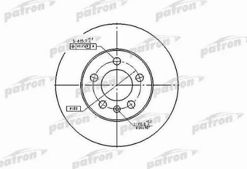 Patron PBD2803 - Bremžu diski ps1.lv