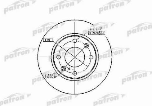 Patron PBD2815 - Bremžu diski ps1.lv