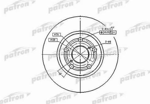 Patron PBD2742 - Bremžu diski ps1.lv