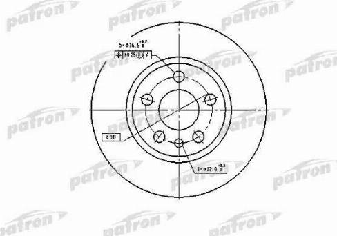 Patron PBD2754 - Bremžu diski ps1.lv