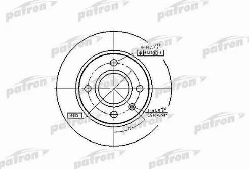 Patron PBD2753 - Bremžu diski ps1.lv