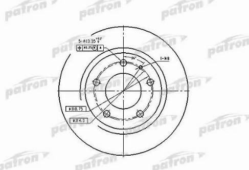 Patron PBD2705 - Bremžu diski ps1.lv