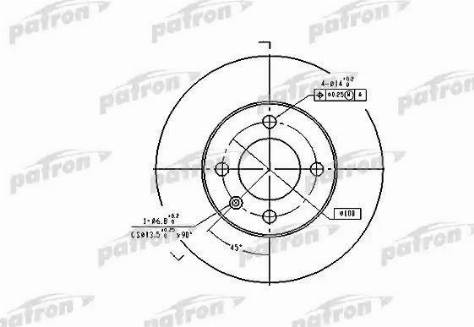 Patron PBD2780 - Bremžu diski ps1.lv