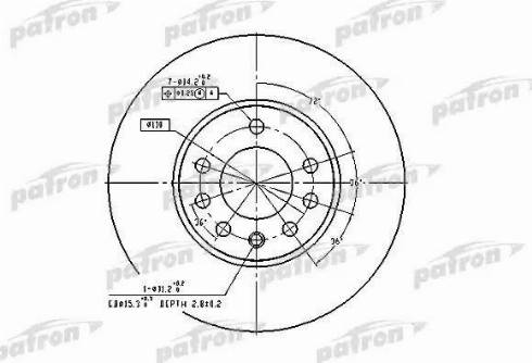 Patron PBD2778 - Bremžu diski ps1.lv