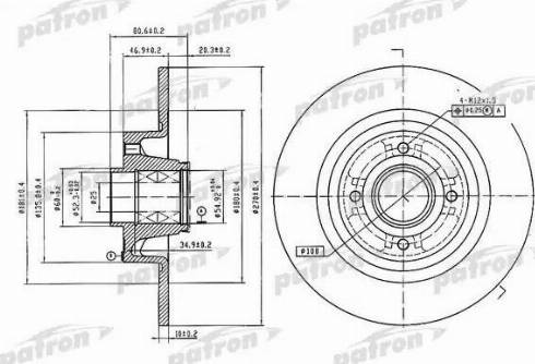 Patron PBD7018 - Bremžu diski ps1.lv