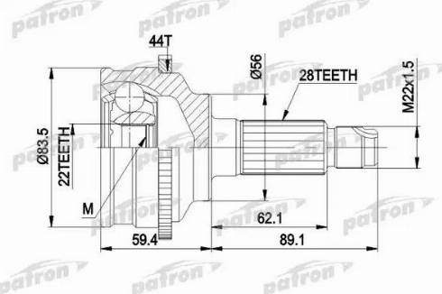 Patron PCV3850 - Šarnīru komplekts, Piedziņas vārpsta ps1.lv