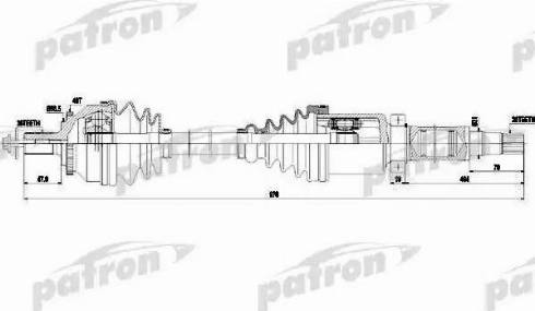 Patron PDS0441 - Piedziņas vārpsta ps1.lv