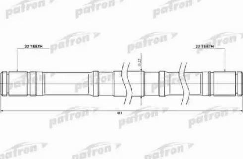 Patron PDS0450 - Piedziņas vārpsta ps1.lv