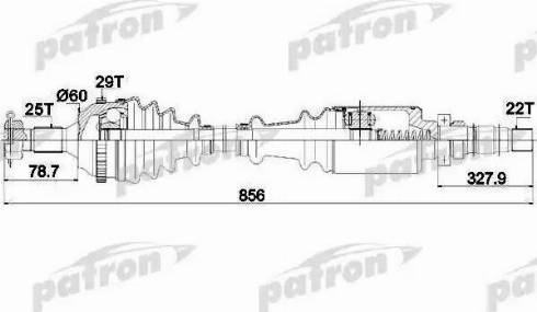 Patron PDS0105 - Piedziņas vārpsta ps1.lv