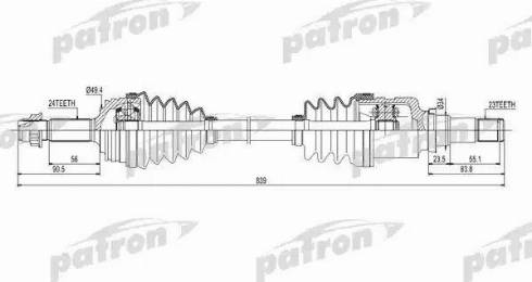 Patron PDS0260 - Piedziņas vārpsta ps1.lv