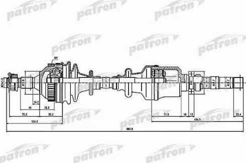 Patron PDS1137 - Piedziņas vārpsta ps1.lv