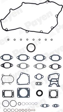 Payen DX391 - Blīvju komplekts, Motora bloka galva ps1.lv