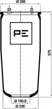 PE Automotive 084.052-71A - Pneimoatsperes spilvens, Pneimopiekare ps1.lv