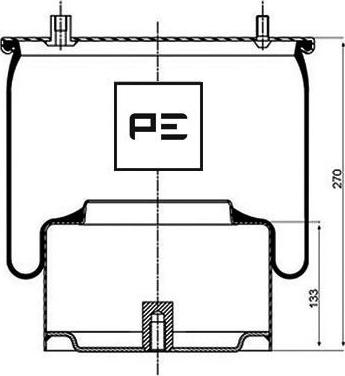 PE Automotive 084.052-73A - Pneimoatsperes spilvens, Pneimopiekare ps1.lv