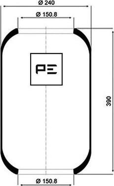 PE Automotive 084.008-70A - Pneimoatsperes spilvens, Pneimopiekare ps1.lv