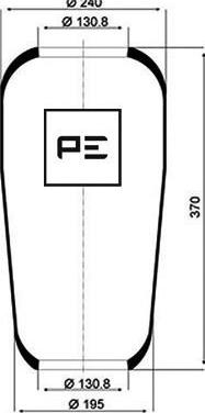 PE Automotive 084.010-70A - Pneimoatsperes spilvens, Pneimopiekare ps1.lv