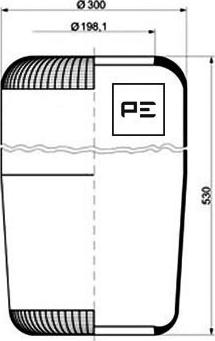 PE Automotive 084.017-70A - Pneimoatsperes spilvens, Pneimopiekare ps1.lv