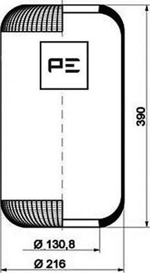 PE Automotive 084.086-70A - Pneimoatsperes spilvens, Pneimopiekare ps1.lv