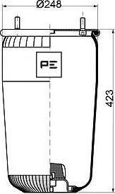 PE Automotive 084.082-71A - Pneimoatsperes spilvens, Pneimopiekare ps1.lv