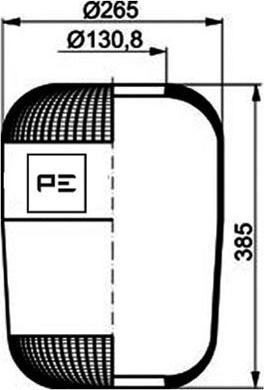 PE Automotive 084.030-70A - Pneimoatsperes spilvens, Pneimopiekare ps1.lv