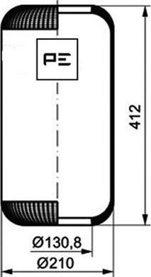 PE Automotive 084.033-70A - Pneimoatsperes spilvens, Pneimopiekare ps1.lv