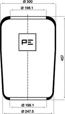 PE Automotive 084.022-70A - Pneimoatsperes spilvens, Pneimopiekare ps1.lv