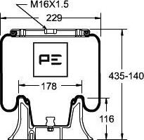 PE Automotive 084.192-71A - Pneimoatsperes spilvens, Pneimopiekare ps1.lv