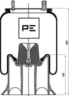 PE Automotive 084.106-73A - Pneimoatsperes spilvens, Pneimopiekare ps1.lv