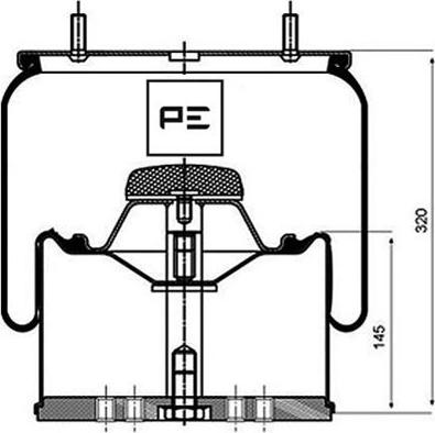 PE Automotive 084.116-72A - Pneimoatsperes spilvens, Pneimopiekare ps1.lv