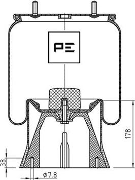 PE Automotive 084.347-71A - Pneimoatsperes spilvens, Pneimopiekare ps1.lv