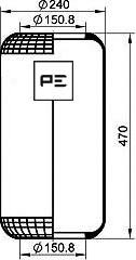 PE Automotive 084.302-71A - Pneimoatsperes spilvens, Pneimopiekare ps1.lv