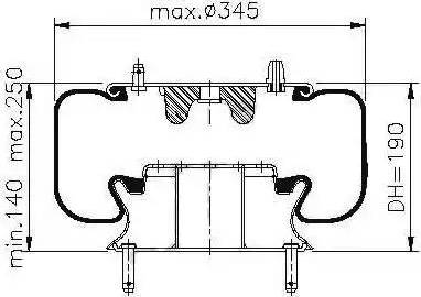 PE Automotive 084.299-41A - Pneimoatsperes spilvens, Pneimopiekare ps1.lv