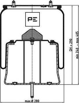 PE Automotive 084.290-71A - Pneimoatsperes spilvens, Pneimopiekare ps1.lv