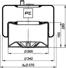 PE Automotive 084.271-74A - Pneimoatsperes spilvens, Pneimopiekare ps1.lv