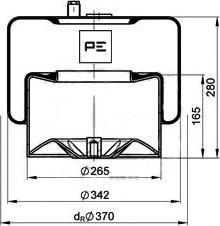 PE Automotive 084.271-75A - Pneimoatsperes spilvens, Pneimopiekare ps1.lv