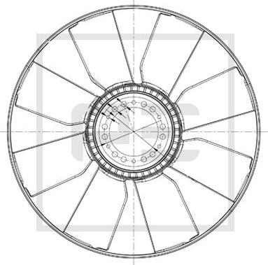 PE Automotive 030.190-00A - Ventilators, Motora dzesēšanas sistēma ps1.lv