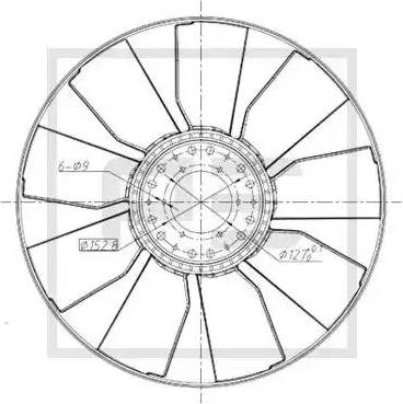 PE Automotive 030.184-00A - Ventilators, Motora dzesēšanas sistēma ps1.lv