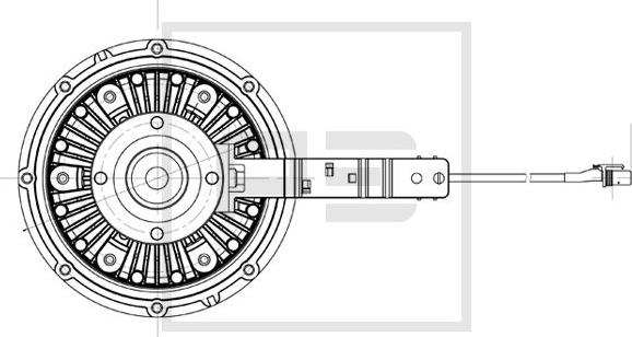 PE Automotive 030.187-00A - Sajūgs, Radiatora ventilators ps1.lv