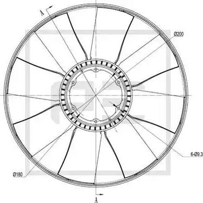 PE Automotive 020.219-00A - Ventilatora darba rats, Motora dzesēšanas sistēma ps1.lv