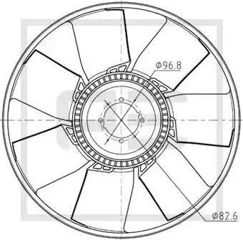 PE Automotive 020.218-00A - Ventilatora darba rats, Motora dzesēšanas sistēma ps1.lv