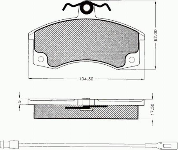 Pex 7521 - Bremžu uzliku kompl., Disku bremzes ps1.lv