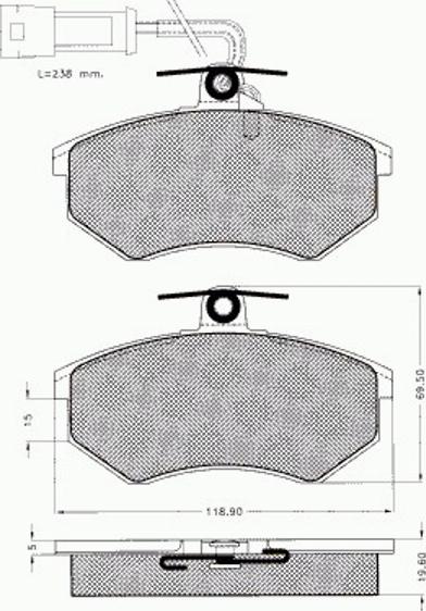 Pex 7051 - Bremžu uzliku kompl., Disku bremzes ps1.lv