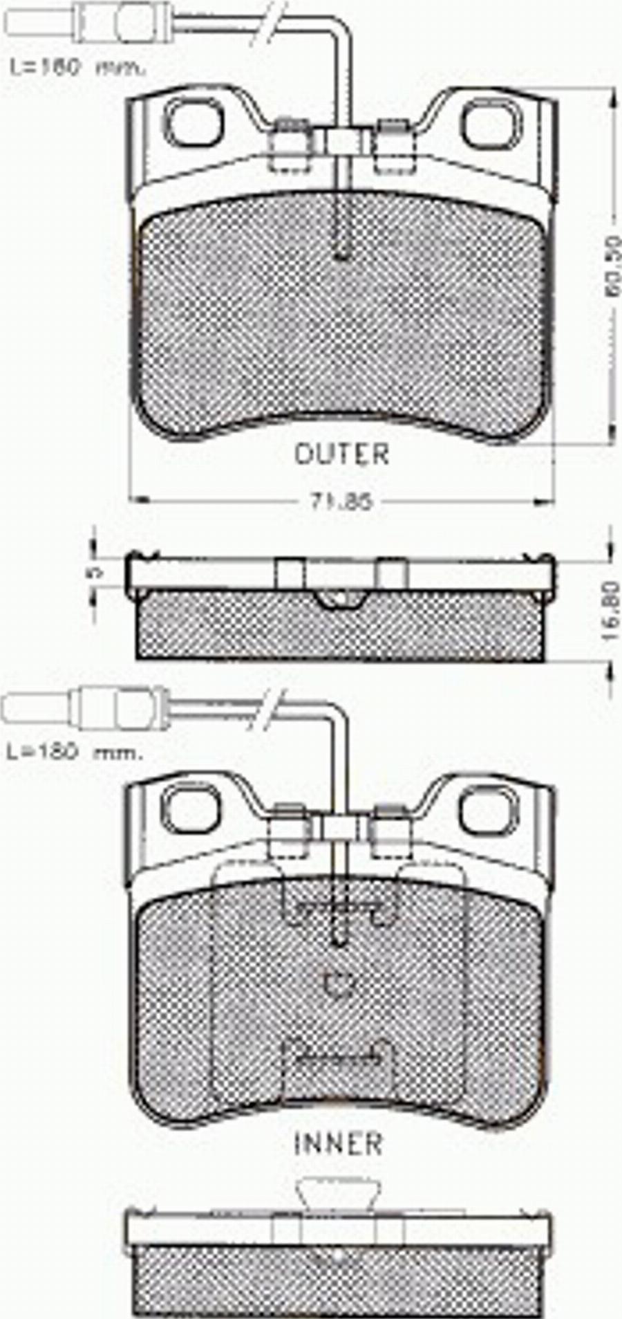 Pex 7198 - Bremžu uzliku kompl., Disku bremzes ps1.lv