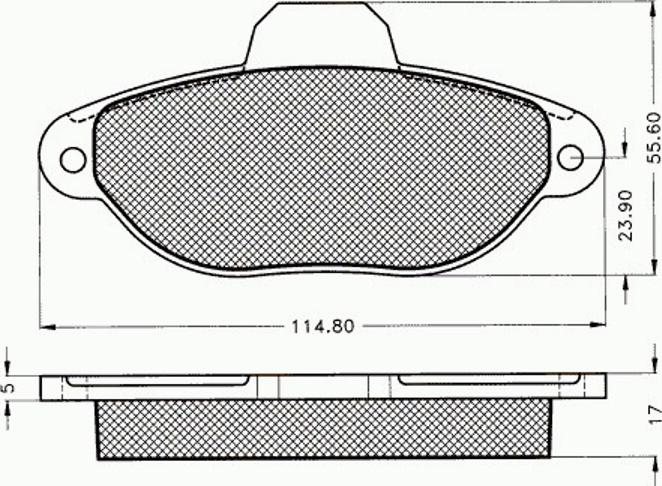 Pex 7.395 - Bremžu uzliku kompl., Disku bremzes ps1.lv