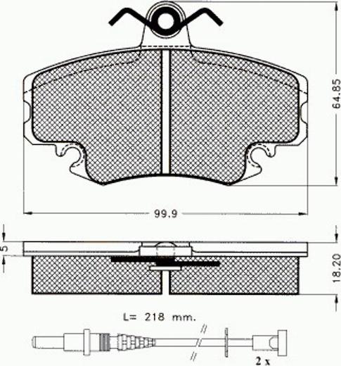 Pex 7.390 - Bremžu uzliku kompl., Disku bremzes ps1.lv